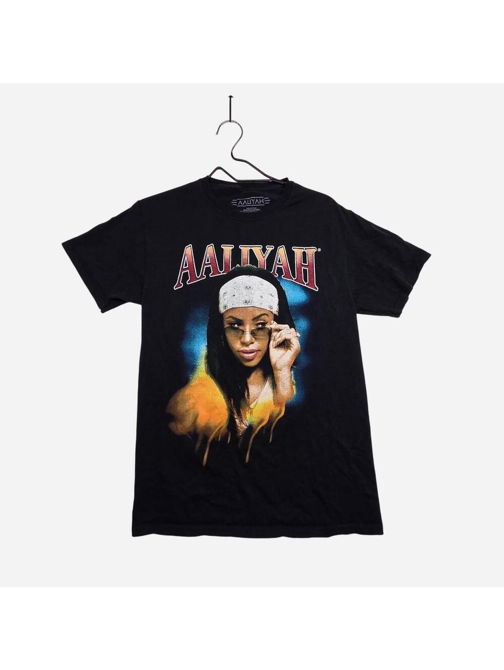 Men's Black Aaliyah  Tshirt